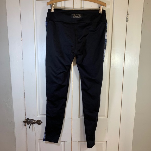 The Vermont Flannel Co Black Plaid Leggings Lounge Pants Women's Large - Picture 2 of 11